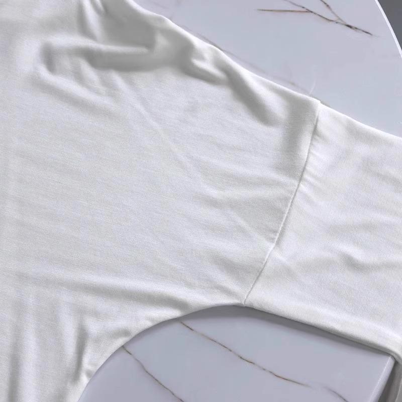 Plus Size Modal Ice Silk Short-Sleeve T-Shirt for Women - Summer Loose Fit with Mid-Length and Hip-Covering Design