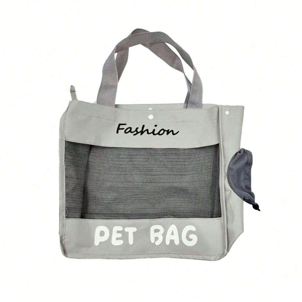 Soft Breathable Pet Tote Bag Mesh Portable Pet Bag Dog Handbag Pet Carrier Bag Shopping