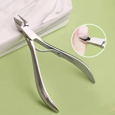 1 szt. Stalowe Obcinaczki do Paznokci dla Grubych i Wrastających Paznokci u Stóp, Precyzyjne Narzędzie do Przycinania, Narzędzie do Manicure Pedicure do Salonu i Domu