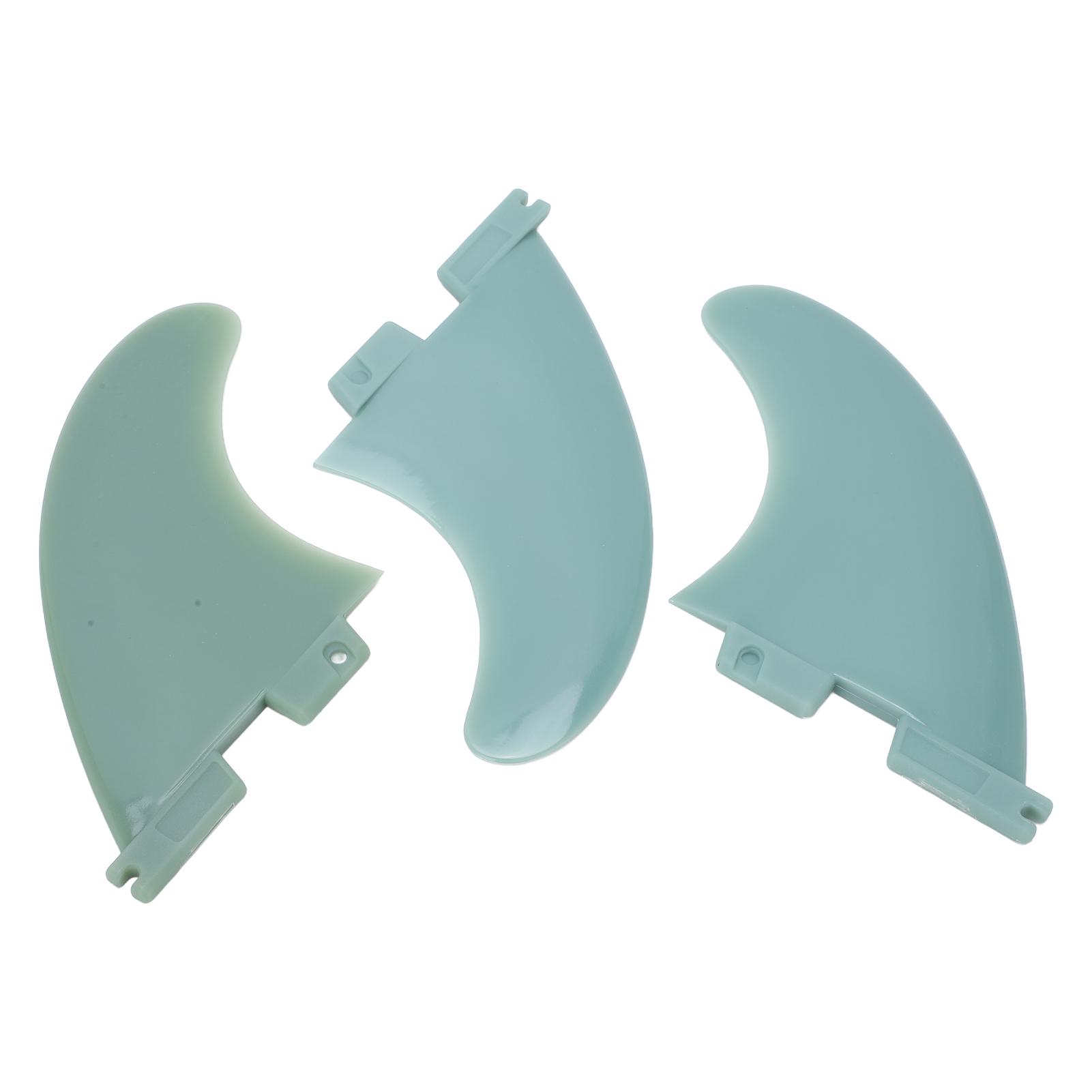 

3pcs Surfboard Fins PVC Surfing Thruster Fin Set for Longboard Paddleboard Tail Accessories