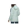 Adidas Performance Logo Fashion Versatile Hooded Duck Down Jacket Women Jackets Transparent-Mint Mystic-Green GK8642