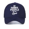 my favorite people call me Opa baseball cap letter print Humorous Casual hat fashion unisex summer sun hats mesh Snapback caps