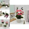 Butterfly Orchid Artificial Plant Indoor Decor With Plastic Material For Home Living Room Accent