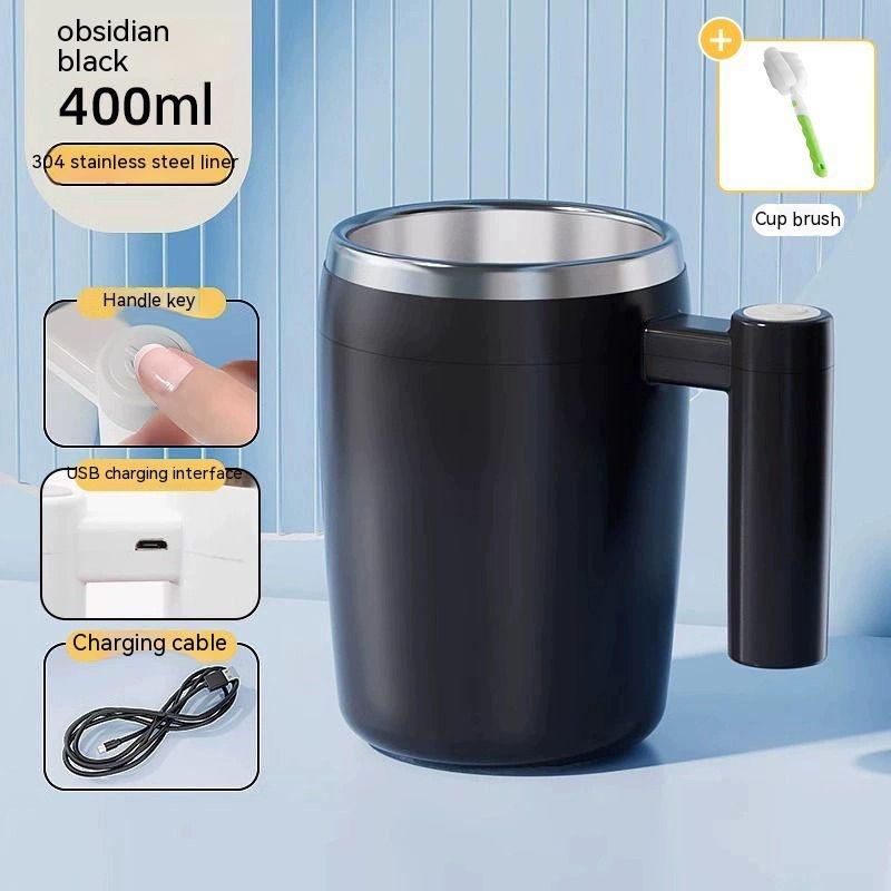 Self-stirring Cup Soy Milk Cup Coffee Cup Rechargeable Portable Shaker Milkshake Household Drinking Tool Milk Cup