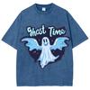 Funny Cute Style Ghost Ghost Print Women's T-Shirt Unisex Oversized Loose Short Sleeve Harajuku Style Retro Top