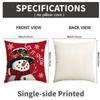 1 \ 4pcs Christmas Pillow Cover Snowman, Elderly, Printed Pattern Cushion Cover, Suitable for Room Living Room, (No Pillow Core)