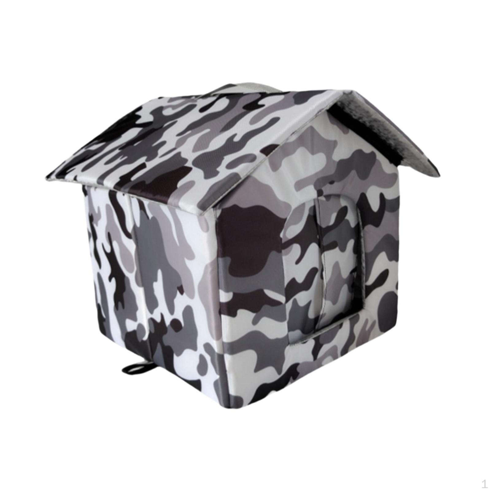 

Зимний приют для бездомных кошек Четыре сезона использования Гнездо для питомцев для парка Еж Порше 33x33x38cm