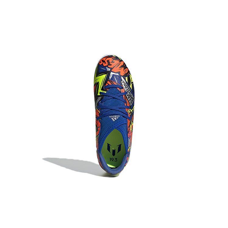Adidas Breathable Low top Kids' Soccer Shoes Blue Yellow Orange Kids' EH0600