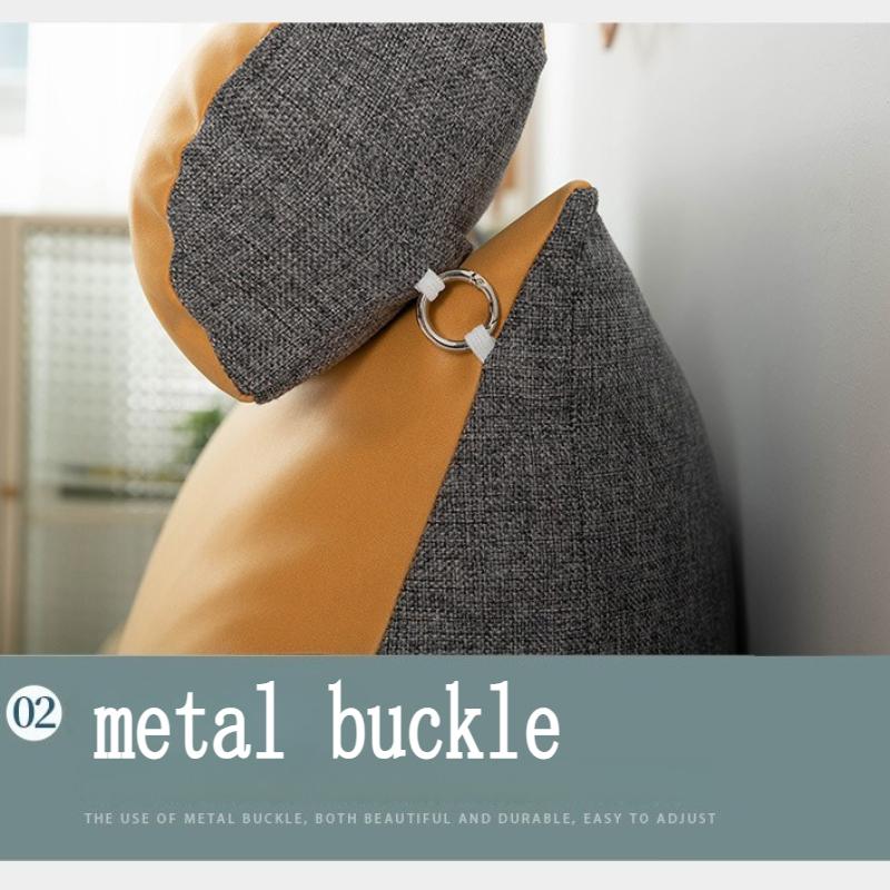Technology Cloth Headboard Cushion New Soft Bag Breathable Bed Pillow Large Backrest Tatami Bed Backrest Cushion Waist Pillow