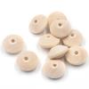 20pcs/60pcs Rondelle Shape 5x8mm 9x19mm 22X12mm Natural Wood Loose Handcraft Beads for DIY Crafts Woodcraft Jewelry Making Accessories