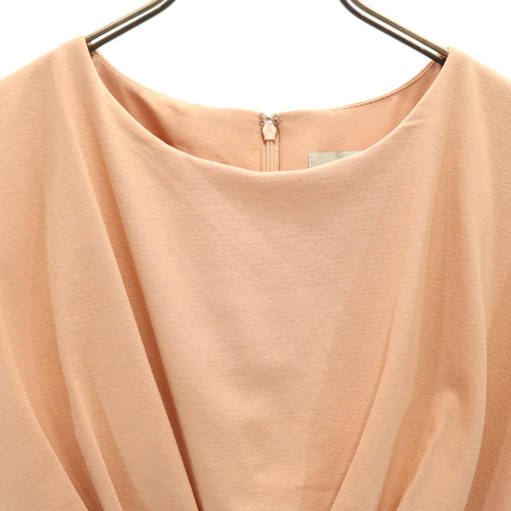Nano Universe French Sleeve Flared Sleeve One Piece F Pink Women Used