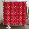 1/3/4pcs Navidad Merry Christmas 3D Printing Shower Curtain Polyester Waterproof Green Festival Accessories For Bathroom Decor