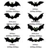 3D Luminous Bat Halloween Wall Decals - Spooky Atmosphere Decoration Stickers