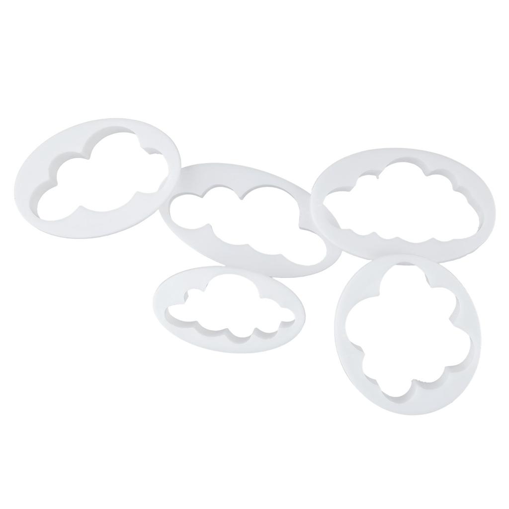 5X Cloud Shape Cookie Cutter Made 3D Printed Fondant ,for Cake Decorating Tools
