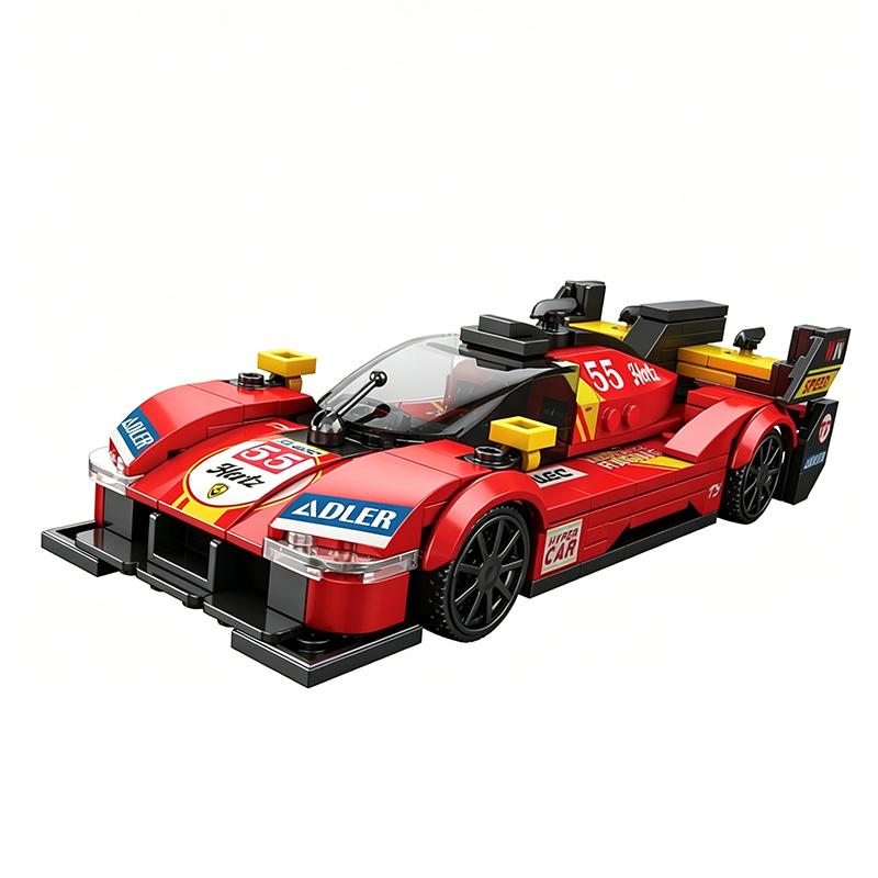 307PCS Speed Racer Building Blocks City Sport Vehicle Model Bricks Desktop Collection Display DIY Puzzle Toys Holiday Gifts
