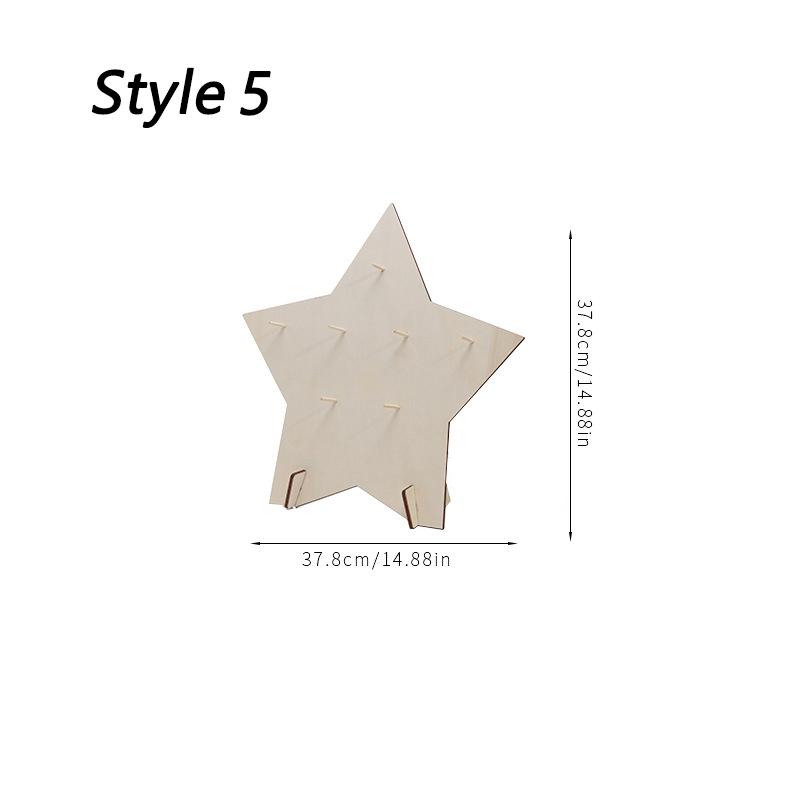 

Креативный деревянный держатель для пончиков, настенный бар, свадьба, день рождения, вечеринка, декоративный стол, подставка для дисплея Style 5