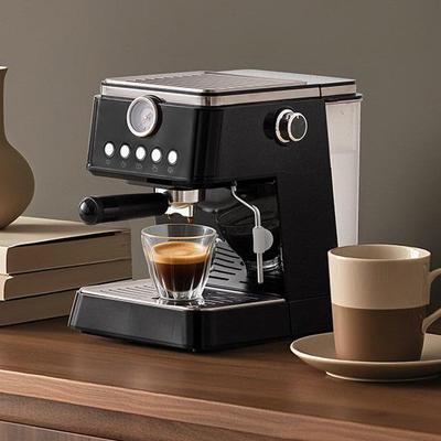 Italian Semi-Automatic Espresso Machine with Milk Frother and High-Pressure Extraction for Home Use