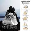 1pc Lucipurr Blackcraft Soft Warm Throw for Home, Office, Trave, All-Season Cozy Bedding Gift, Office Cozy Accessory 1036