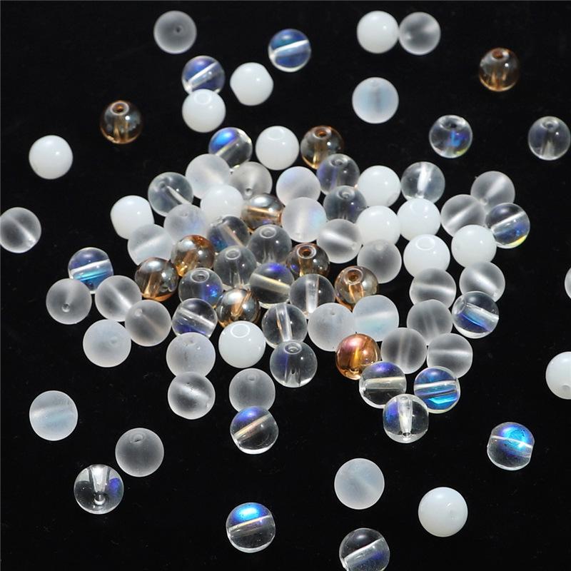 Mattierte Perforierte Glasperlen für DIY Antike Stil Haarnadel-Accessoires
