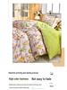 New Stylish Skin-Friendly Cotton Flannel Bedding Set - Thickened Plaid & Floral Design for Students