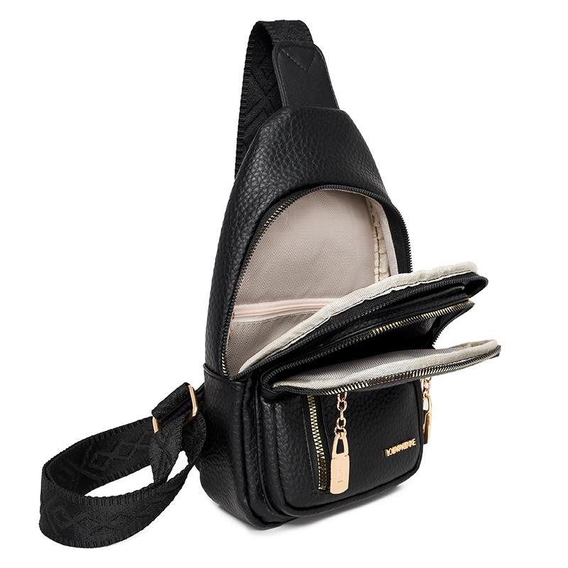 Women's Shoulder Bag Soft Leather Chest Bag Crossbody Bag
