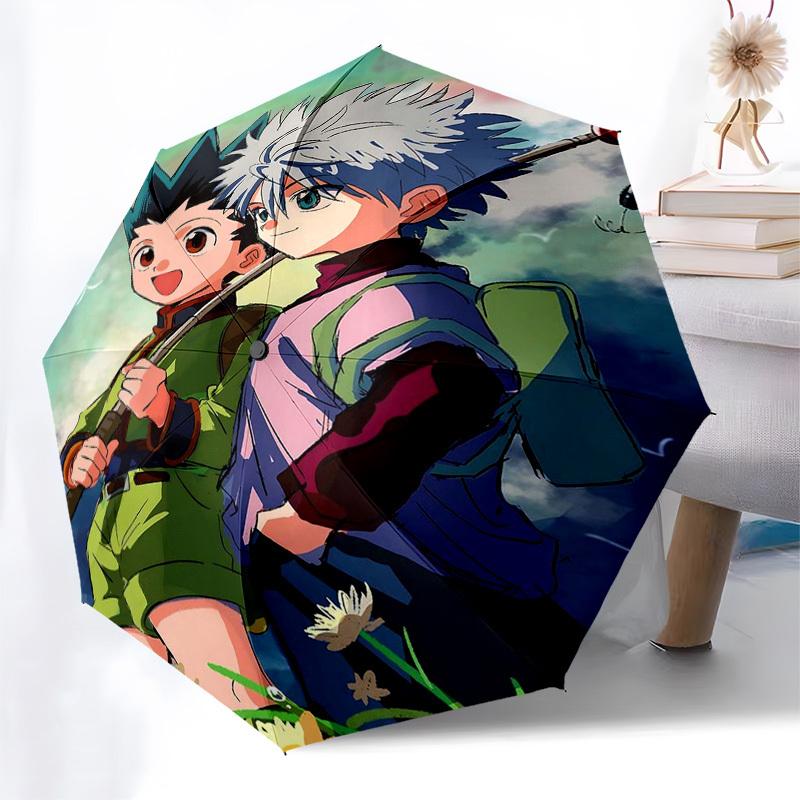 1pc Hunter x Hunter Inspired Umbrella Automatic Opening & Closing, Foldable Design, Iron Frame, Outdoor Use, Festival Gift, Suitable for Fans, Travel,