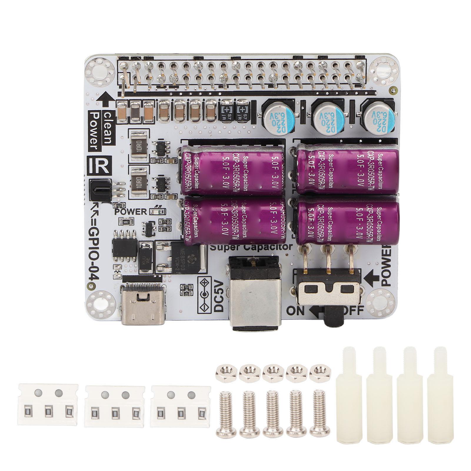 

Плата фільтра живлення 5V3A типу C 6000000 мікрофарад 6xSuperCap 6xTantalum ЦАП з низьким ESR або плата декодера для