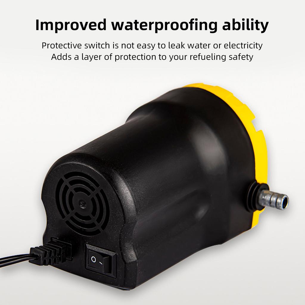 Portable Oil Extractor Pump 12V 60W Electric Oil Transfer Pump Automotive Oil Change Pump with 2 Hoses for Cars