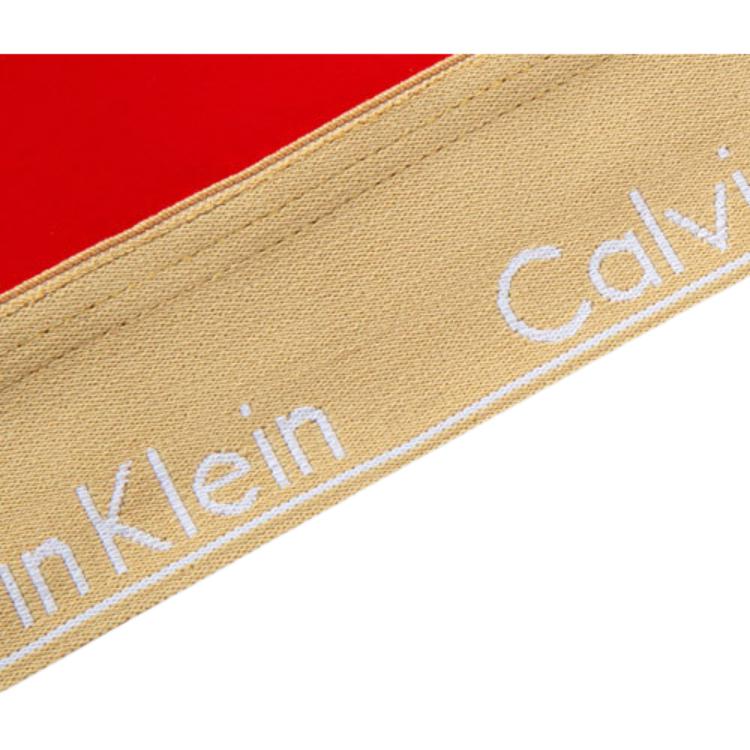 Calvin Klein Letter Logo Print Wireless Bra Women underwear Red QF7308AD-3RB