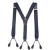 Men's Y-Back Elastic Suspender with 6 Clips - Casual Style for Adults