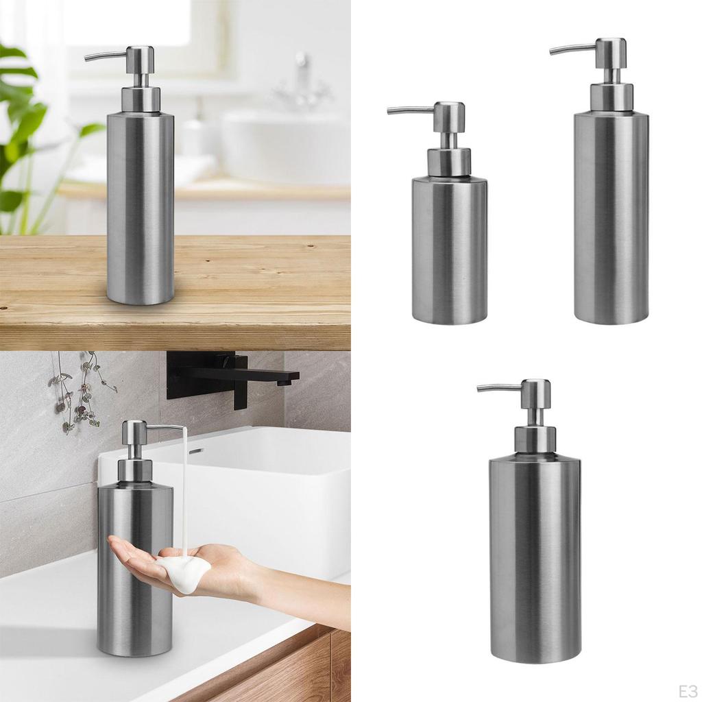 Dish Soap Pump Lotion Dispenser Refillable Bathroom Accessories Decor Bottle