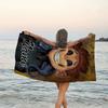 1pc Coraline7 Beach Towel with Custom Name, Beach/Swimming/Bath/Picnic/Camping Towel, Suitable for Seaside Beaches