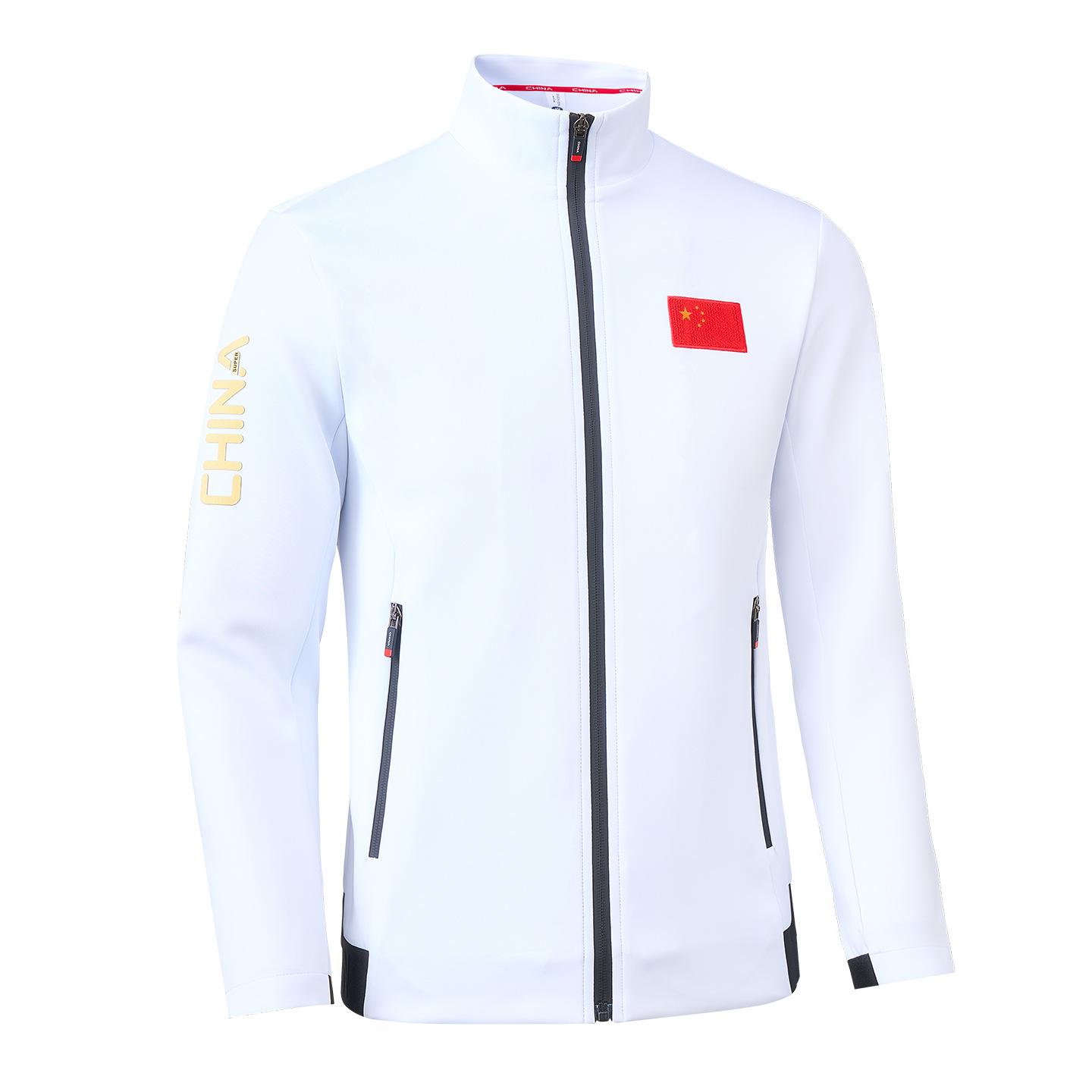 Unisex Chinese Team Sportswear Set: Long Sleeve Hoodie & Training Uniform for Students and Coaches Child 140