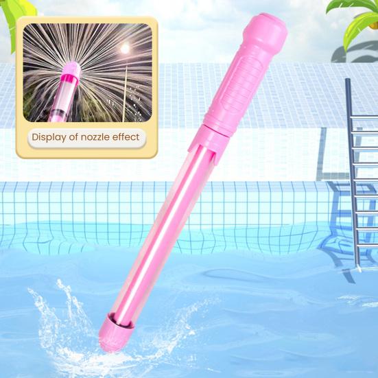 Water Shooter Toy for Kids Sparklers Effect High Pressure Beach Water Squirter Lightweight Pulling Tube Design Water Fight Toy