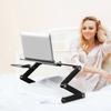 360 degrees  Adjustable Foldable Laptop Desk Table Stand Holder w  Cooling Dual Fan Mouse Boad Black