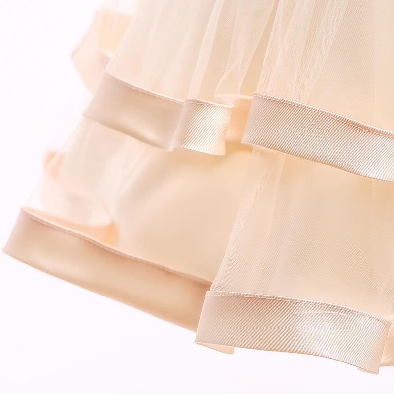 Handmade Beads Princess Dress for Kids Aged 2-10 Preschool Performance Outfit  Multi-Colored Romper Dress