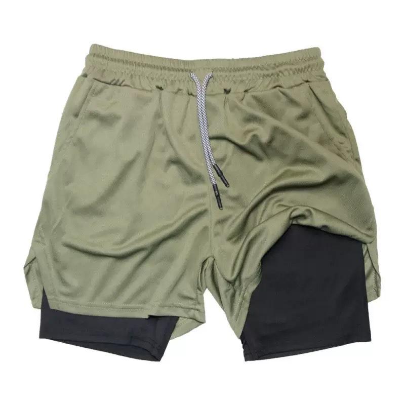 2026 European Fashion Men's and Women's Anti-Exposure Double-Layer Quick-Dry Shorts