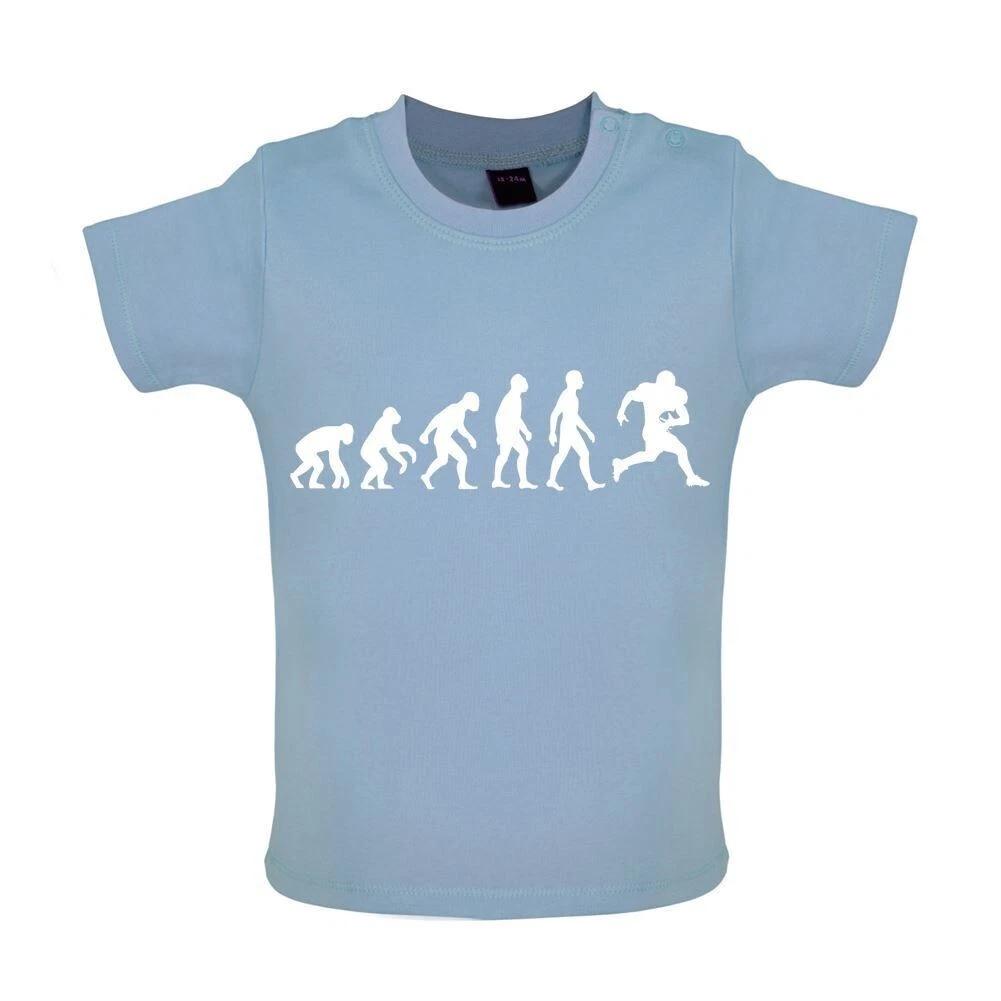 Evolution American Football - Kids T-Shirt Tees Top - Player Sports Team 120