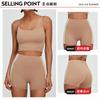 Sports Shorts New Yoga Shorts High Waist Tight Sports Hip Lift Hot Pants Contrast Color Breathable Quick Drying Running Fitness Shorts