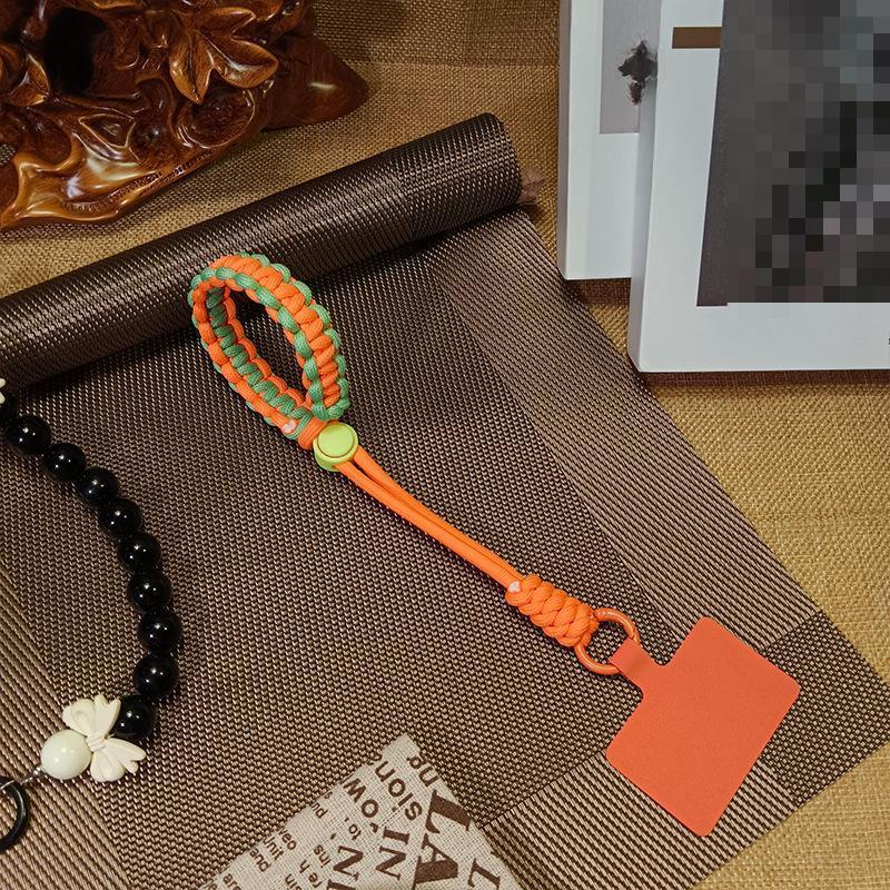 1 Pc Durable Anti-theft Fashion Wrist Phone Charm Simplicity Sport Kniited Adjustable Keychain Phone Lanyard Phone Accessories