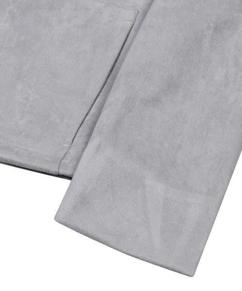 Ironyporno Whiteline 86-Iro134 Veste Stadium Semi-Dart en Daim Gris