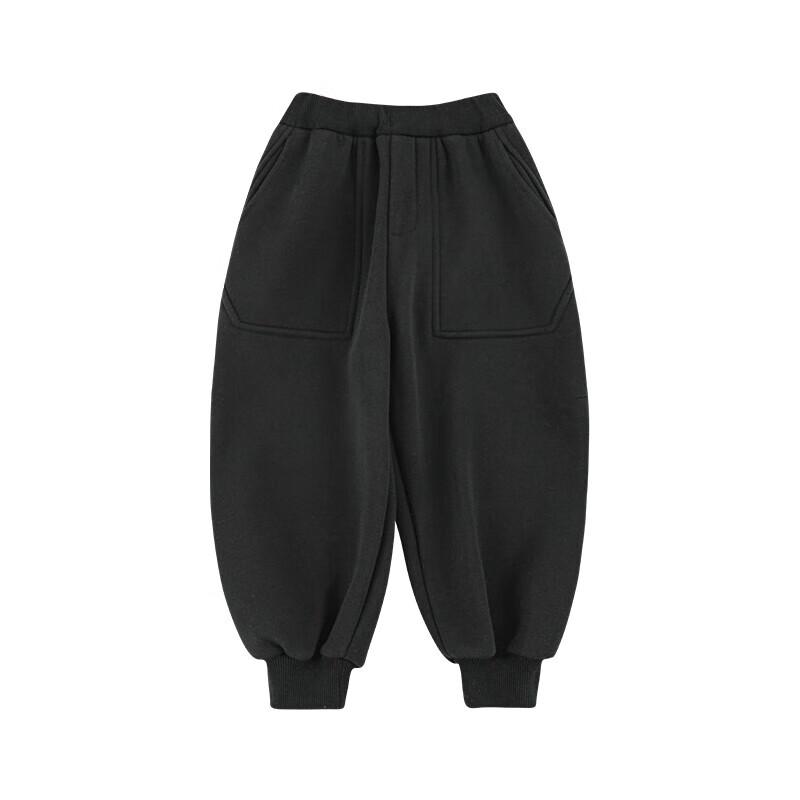 Yoyou Boys' Winter Fleece Ribbed Joggers