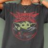 Baby Yoda Retro Graphic Tee, Cute Space Alien Shirt, Vintage Sci Fi T Shirt, Galactic Fan Inspired Tee, Oversized Unisex Streetwear Gift