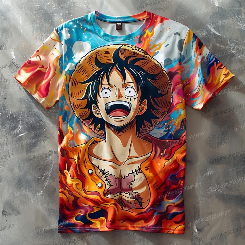 2026 Summer Men's Quick Drying 3D Dragon Ball T-shirt Short Sleeved Youth Cartoon Youth Printed Round Neck T-shirt