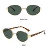Retro Driving Shades Outdoor Sports Punk Style Eyewear Oval Frame Sunglasses  for Women & Men