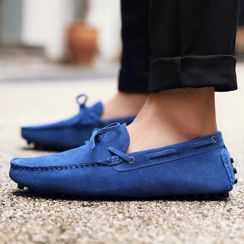 2024 Leather Male Comfortable Casual Shoe All-match Mens Slip on Shoes Summer Handmade Men's Driving Shoes Classic Loafers Men