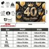 Party Backdrop 40Th Birthday Crown Flat Golden Balloons Multi Family Weddings Birthdays Photo Booth Decor Front Door Decor