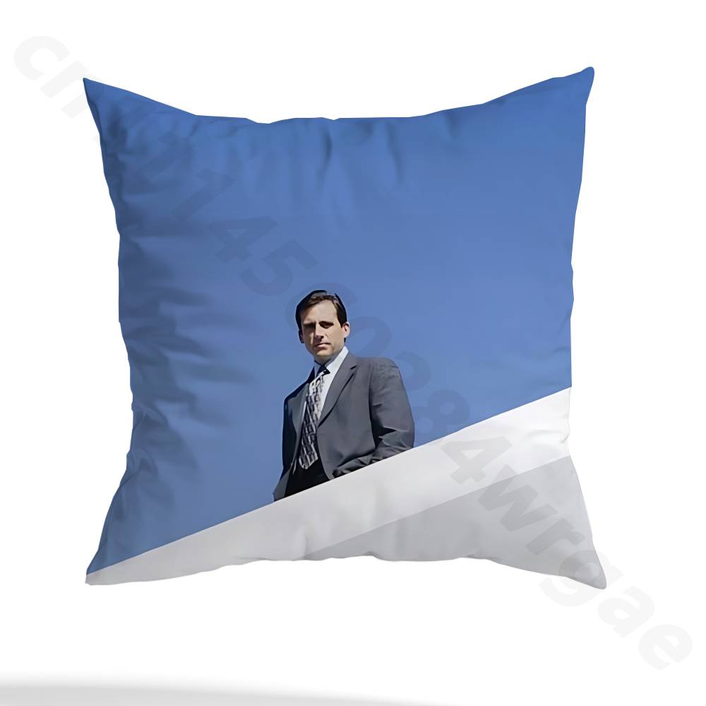 Hot TV The Office Pillow Case Square Double-Sided Printing Short Plush Sofa Cushion Cover Bedroom Bedside Pillow