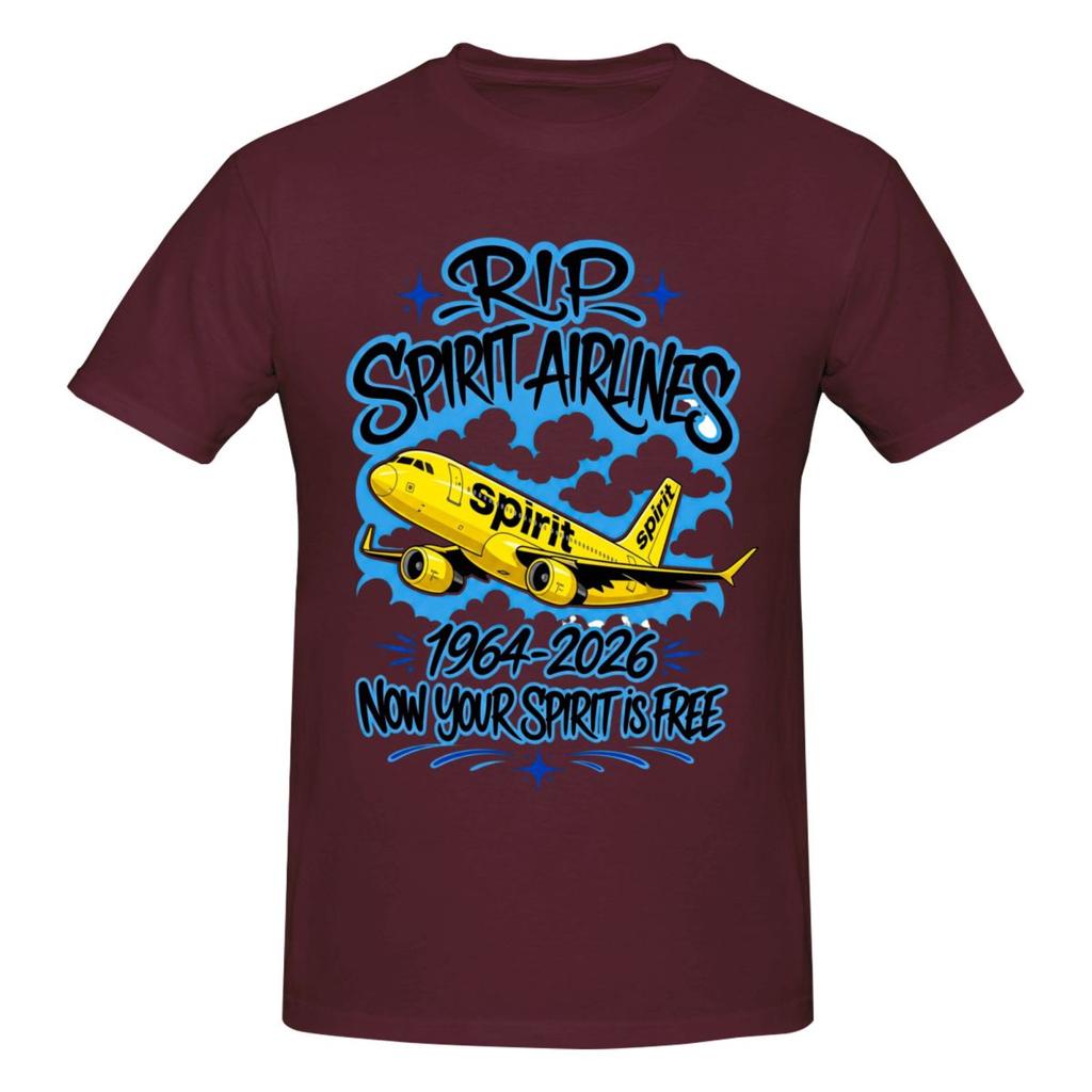 Unisex RIP Spirit Airlines 19832026 Funny Trending T Shirt Vintage Oneck Cotton Anime Shirt