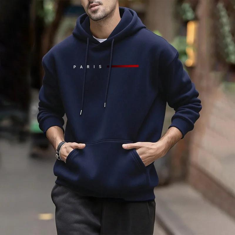 Autumn Winter Casual Daily Sports Clothing Fashion Sweatshirts Hot Sales Men's Tracksuit Hooded Mens Printing Quality Simplicity